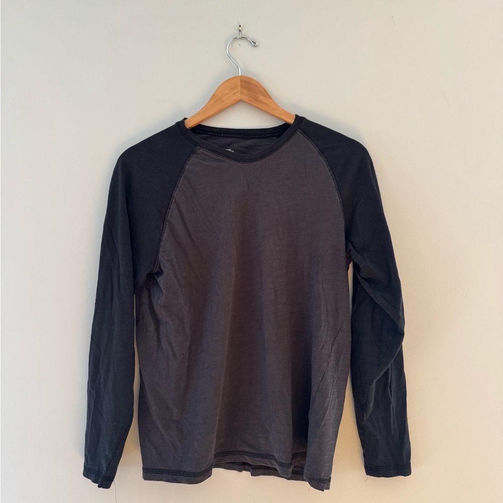 H&M Charcoal and Black Long Sleeve Tee